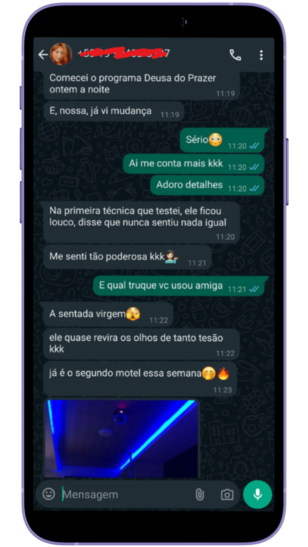 Depoimento WhatsApp - Resultados Imediatos